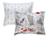 New York Navy Queen 5pc Quilt Set