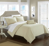 Hartford Beige Queen 4pc Duvet Set