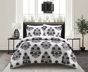 Chic Home Yazmin Duvet Cover Set Grey Twin