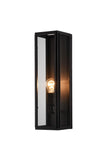 Bethel Black Wall Sconce in Iron & Glass