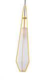 Bethel Gold Pendant in Aluminum & Glass