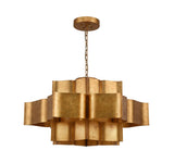 Bethel Gold Chandelier in Metal