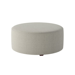 Fusion 140-C Transitional Cocktail Ottoman 140-C Invitation Linen 39" Round Cocktail Ottoman