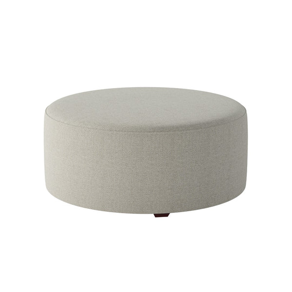 Fusion 140-C Transitional Cocktail Ottoman 140-C Invitation Linen 39" Round Cocktail Ottoman