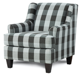 Fusion 340 Transitional Accent Chair 340 Block Party Ebony