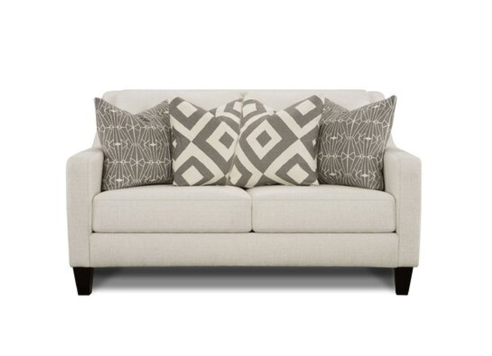 Fusion 3281B Modern & Contemporary loveseat 3281B Sugarshack Glacier Loveseat