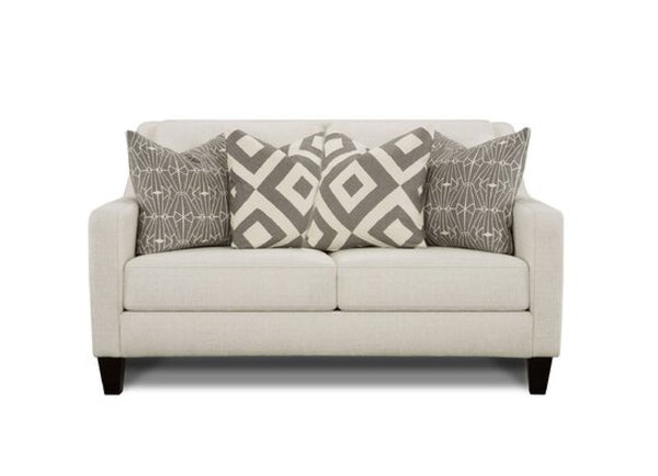 Fusion 3281B Modern & Contemporary loveseat 3281B Sugarshack Glacier Loveseat