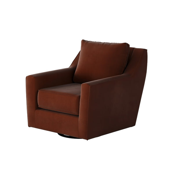 Fusion 67-02G-C Transitional Swivel Glider Chair 67-02G-C Bella Burnt Orange