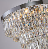 Bethel Chrome Chandelier in Metal & Crystal