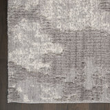 Nourison Textured Contemporary TEC01 Contemporary Machine Made Power-loomed Indoor Area Rug Grey/Ivory 8'10" x 11'10" 99446038159