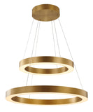 Bethel Gold LED Chandelier in Metal & Acrylic