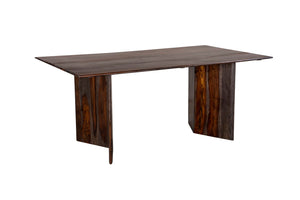 Porter Designs Cambria Solid Sheesham Wood Modern Dining Table Gray 07-116-01-8396M-KIT