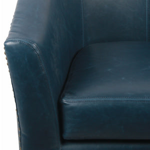 Ernest Bonded Leather Swivel Chair - Elegant Comfort with 360-Degree Rotation, Perfect for Any Space
