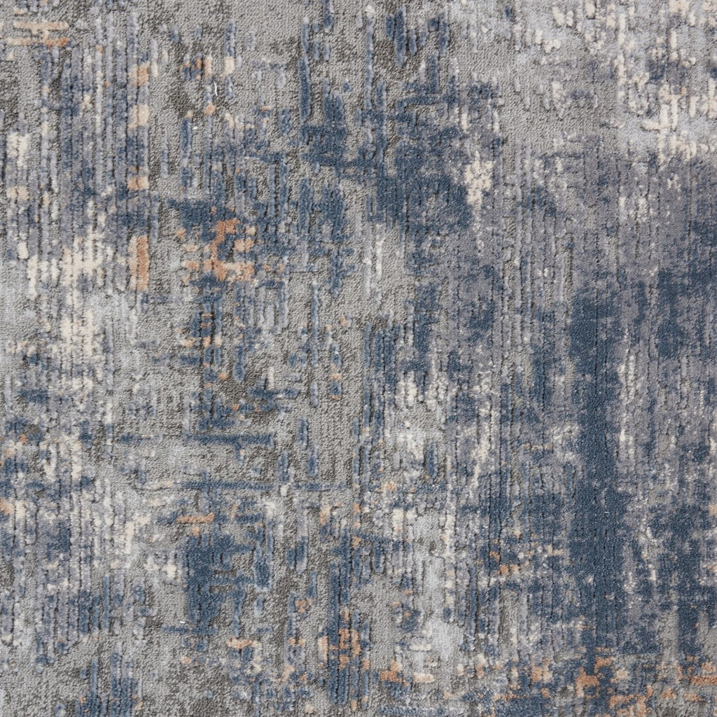 Nourison Rustic Textures RUS01 Painterly Machine Made Power-loomed Indoor Area Rug Grey/Beige 9'3" x 12'9" 99446461902