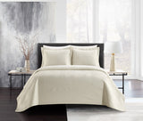 Ridge Beige King 3pc Quilt Set