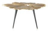 Zuo Modern Gingko Aluminum Modern Commercial Grade Coffee Table Antique Brass, Black, Gold Aluminum