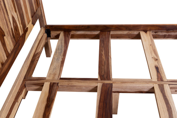 Porter Designs Kalispell Solid Sheesham Wood Queen Natural Bed Natural 04-116-14-PDU102-KIT