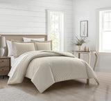 Morgan Beige Queen 7pc Duvet Set