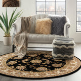 Nourison Nourison 2000 2022 Persian Handmade Tufted Indoor Area Rug Black 4' x ROUND 99446720658