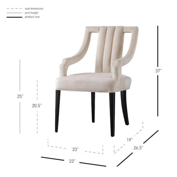 Viola Velvet Klismos Chair - Elegant Greek-Inspired Design with Black Birch Legs, Fully Assembled Style