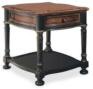 Hooker Furniture Preston Ridge Traditional/Formal Hardwood Solids with Cherry Veneers End Table 864-80-113