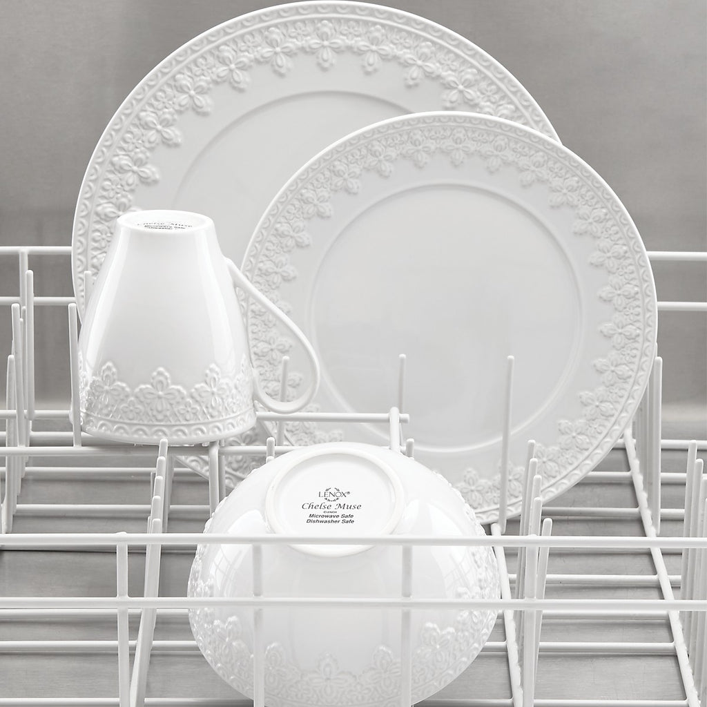 Chelse Muse Fleur White™ 12-Piece Dinnerware Set