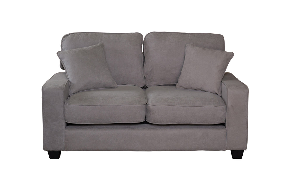 Porter Designs Harper Microfiber Modern Loveseat Gray 01-201-02-4245