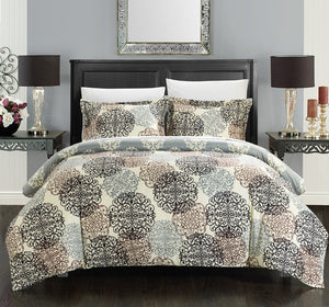 Jerome Beige King 3 Piece Duvet Set