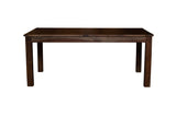 Porter Designs Urban Solid Sheesham Wood 72" - 96" Butterfly Extension Contemporary Dining Table Gray 07-117-01-1127O