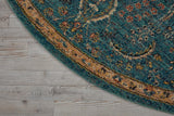 Nourison Nourison 2020 NR204 Persian Machine Made Loomed Indoor Area Rug Teal 7'5" x ROUND 99446363503