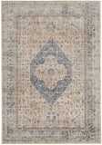 Nourison kathy ireland Home Malta MAI11 Vintage Machine Made Power-loomed Indoor only Area Rug Ivory/Blue 5'3" x 7'7" 99446495006