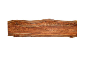 Porter Designs Manzanita Live Edge Solid Acacia Wood Natural Console Table Brown 05-196-10-5840U-KIT