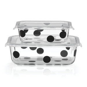 Kate Spade Deco Dot™ 2-Piece Rectangular Food Storage Set 875251 875251-LENOX