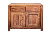 Porter Designs Urban Solid Sheesham Wood 2 Drawer Contemporary Sideboard Natural 07-117-20-1422