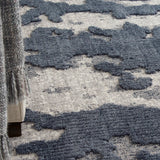 Nourison Textured Contemporary TEC01 Contemporary Machine Made Power-loomed Indoor Area Rug Blue/Grey 7'10" x  9'10" 99446025852