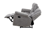 Porter Designs Ronan Soft Gray Chenille Transitional Reclining Sofa Gray 03-201C-01-8078