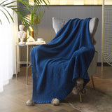 Dorsey Blue Throw Blanket