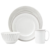 Kate Spade Charlotte Street Grey East™ 4-Piece Place Setting 867918 867918-LENOX