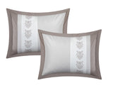 Clayton Beige Twin 8pc Comforter Set