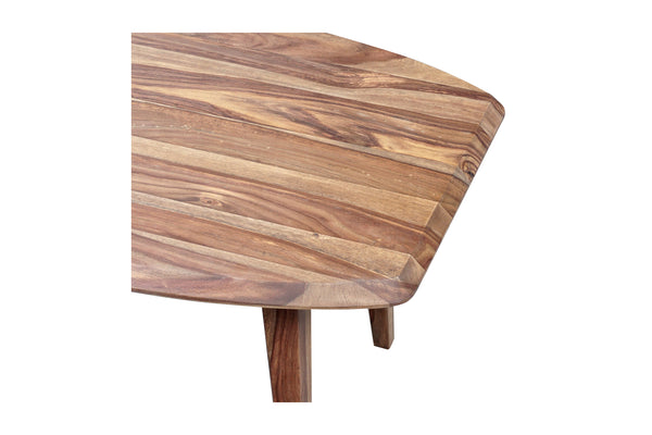 Porter Designs Fusion Solid Sheesham Wood Modern Coffee Table Natural 05-117-02-6740N