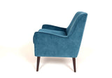 Porter Designs Kristina Mid-Century Modern Modern Accent Chair Blue 01-201C-06-175