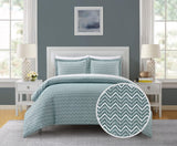 Blaine Green Queen 3pc Duvet Set