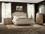 Hooker Furniture Corsica Traditional-Formal California King Upholstery Shelter Bed in Acacia Solids and Veneers 5180-90860