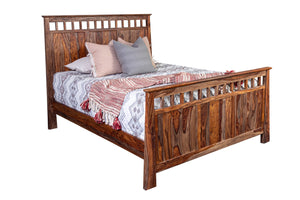Porter Designs Kalispell Solid Sheesham Wood King Natural Bed Natural 04-116-17-PD101H-KIT