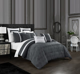 Arlow Grey King 8pc Comforter Set