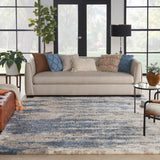 Nourison Luxurious Shag LXR10 Modern & Contemporary Machine Made Power-loomed Indoor only Area Rug Light Blue Grey 6'7" x 9'2" 99446009708