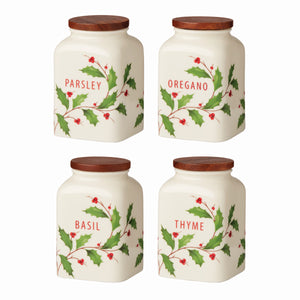 Lenox Holiday Cooking Spice Jars, Set of 4 895049