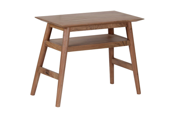 Porter Designs Portola Solid Acacia Wood Transitional End Table Natural 05-108-15-2045