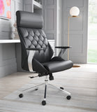 Zuo Modern Boutique 100% Polyurethane, Plywood, Steel, Nylon, Aluminum Alloy Modern Commercial Grade Office Chair Black, Silver 100% Polyurethane, Plywood, Steel, Nylon, Aluminum Alloy