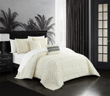Addison Beige King 5pc Comforter Set